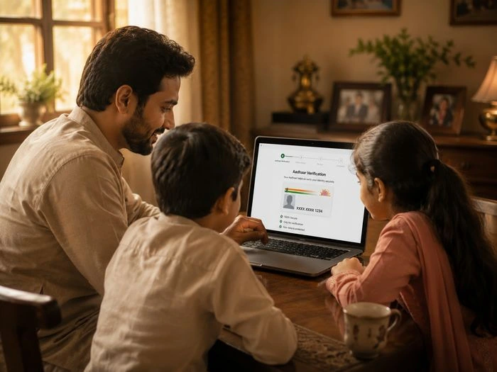 Step 2 — Aadhaar verify and register for Naya Safar