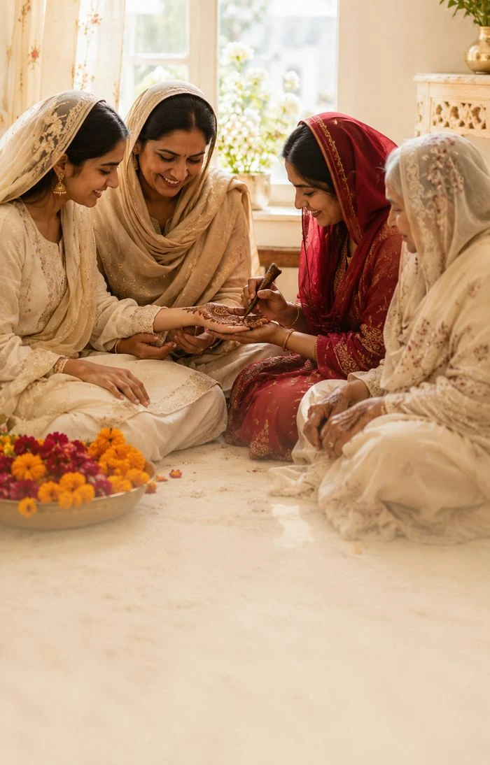 Muslim parents and family elders — the family-first tradition honored on Humraah