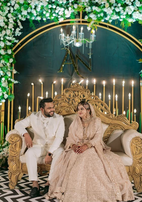 Ayyaz and Nisha, founders of Humraah, on their wedding day